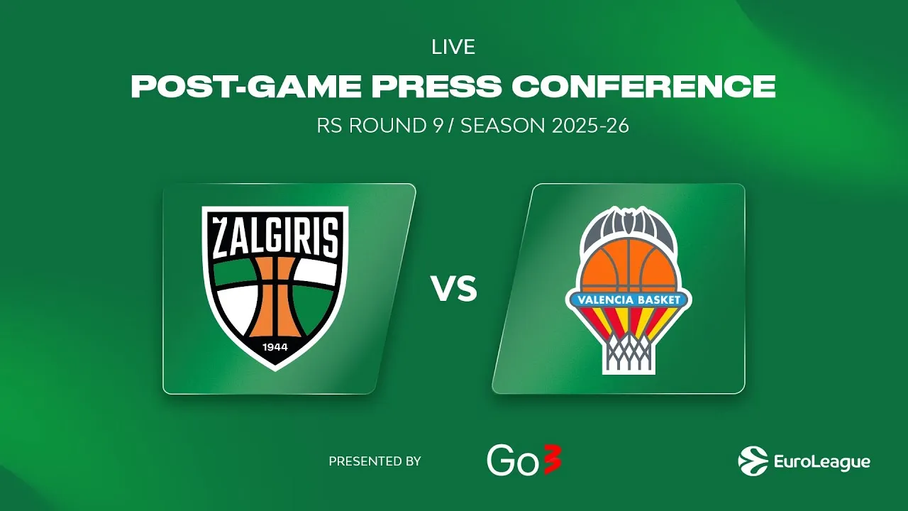 Stebėkite tiesiogiai: trenerių komentarai po Eurolygos rungtynių „Žalgiris“ – „Valencia“