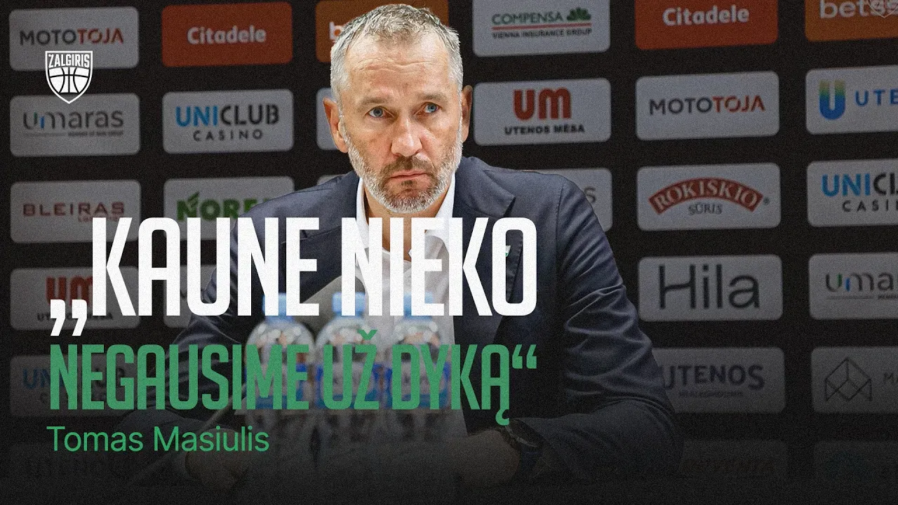 T.Masiulis po antrosios pergalės prieš „Juventus“: „Kaune viskas prasidės nuo nulio“