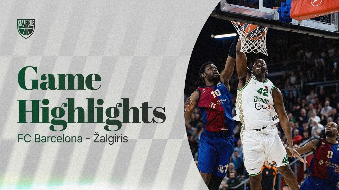 Highlights from Zalgiris loss in Barcelona