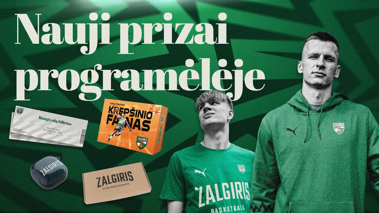 Žaisk ir laimėk prizus: startuoja naujas „Žalgirio“ programėlės pramogų sezonas!