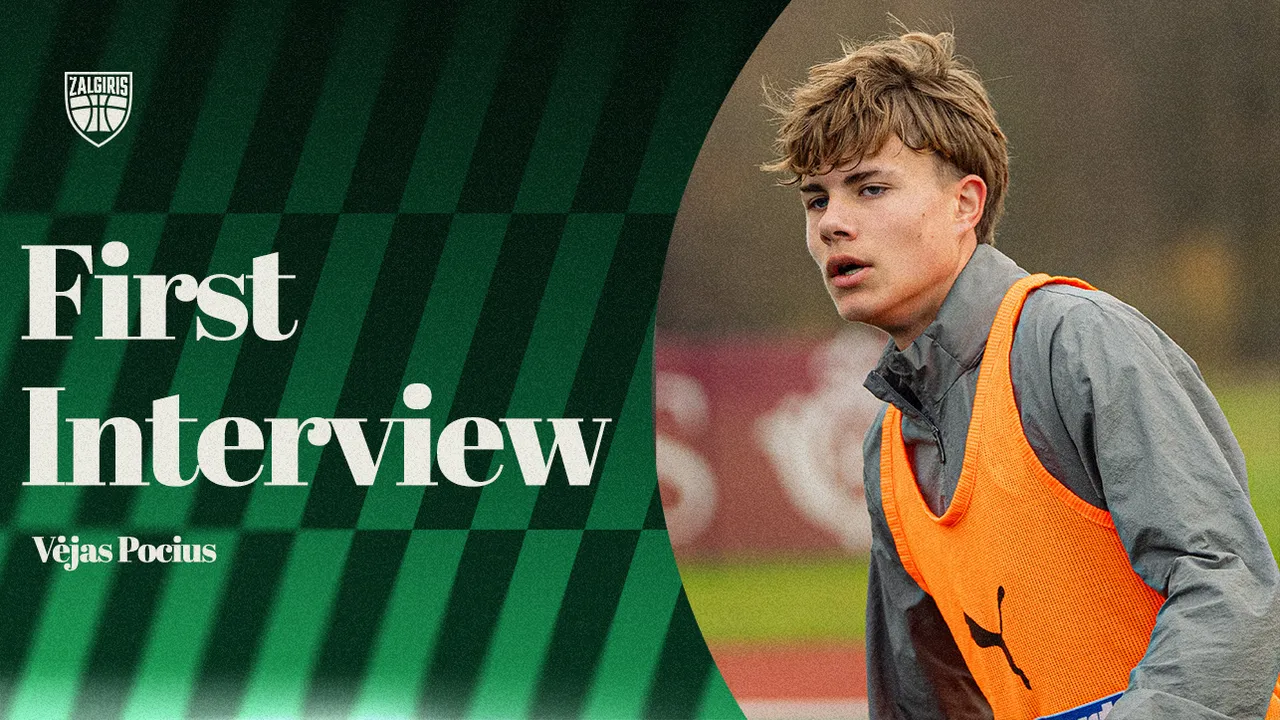 FK „Kauno Žalgirio“ komandos treniruotėse dirbantis 16-metis V.Pocius: „Įspūdinga galimybė“