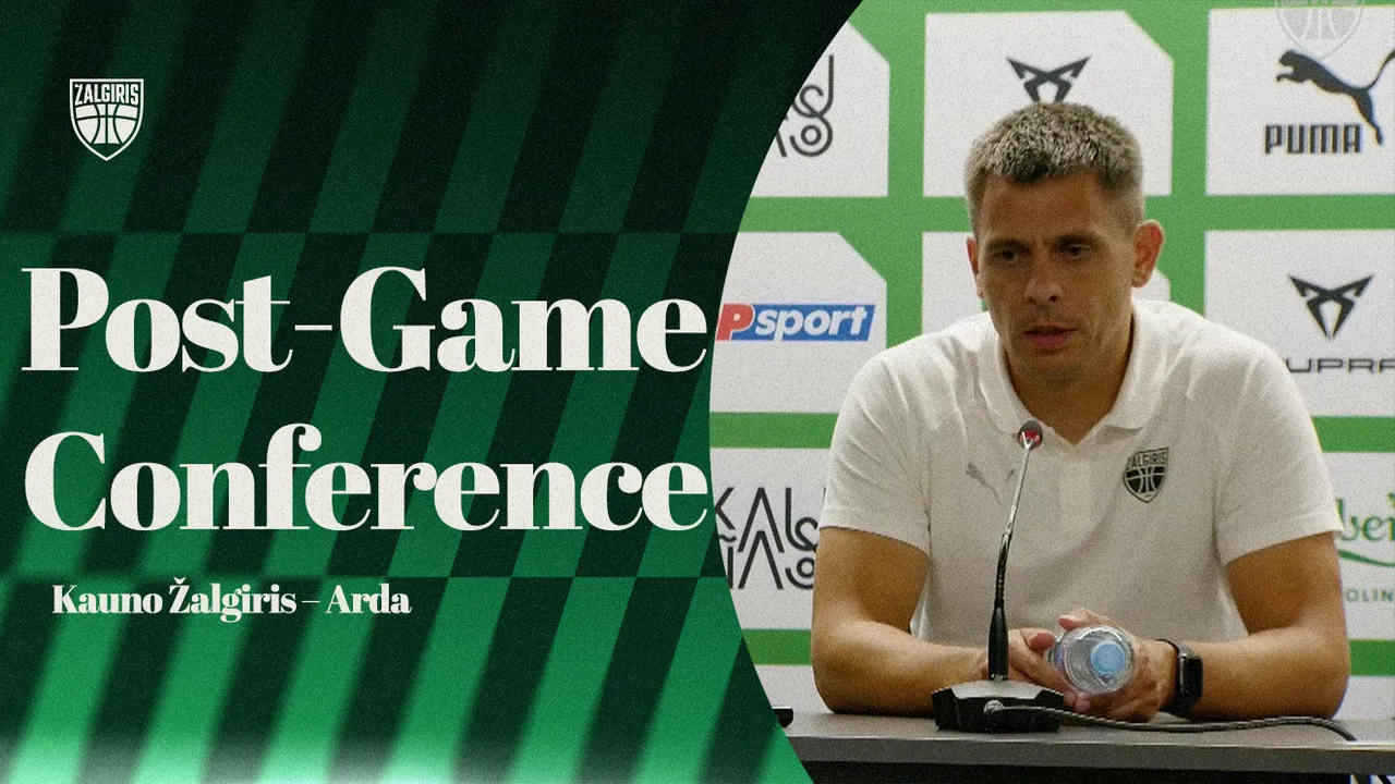 E.Černiausko ir G.Sirgėdo konferencija po UEFA Konferencijų lygos dvikovos su „Arda“