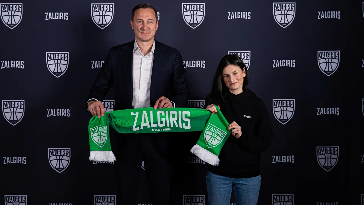 payabl. partners with Zalgiris Kaunas and Zalgirio Arena