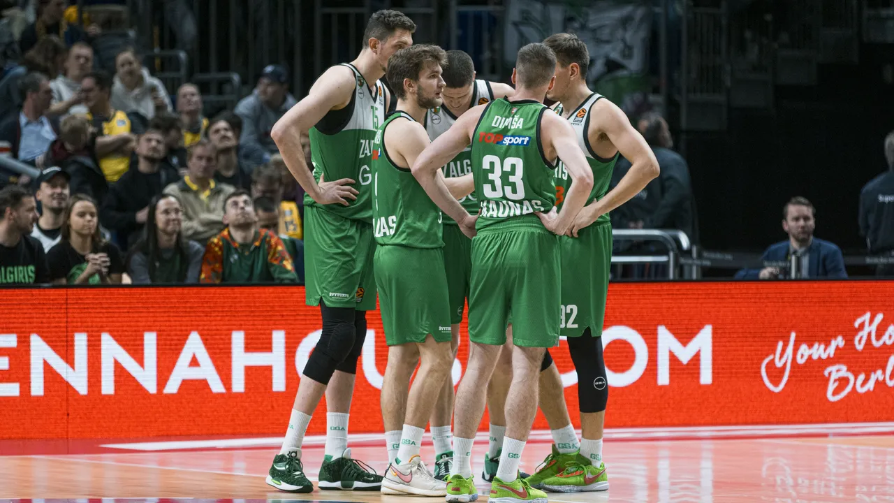 Ilgą laiką pirmavęs „Žalgiris“ dvikovos pabaigoje pralaimėjo Berlyne