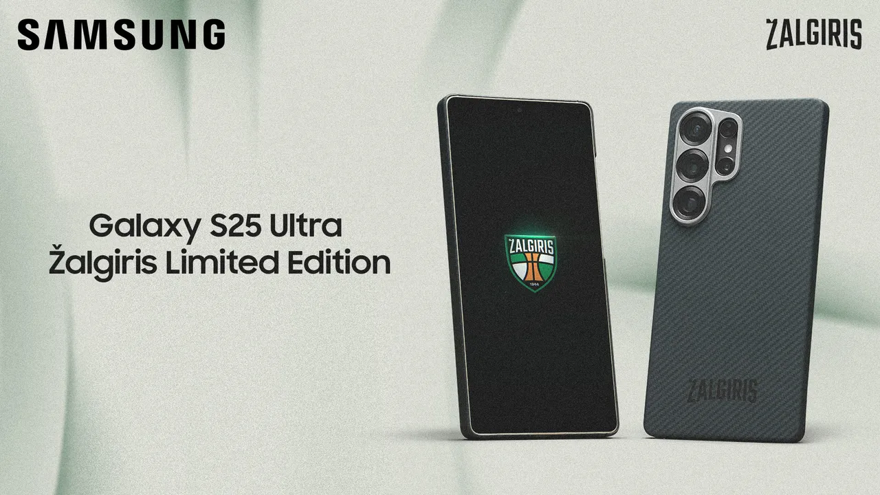 Pasirodė naujausias riboto leidimo „Galaxy S25 Ultra“ rinkinys „Žalgirio“ mylėtojams