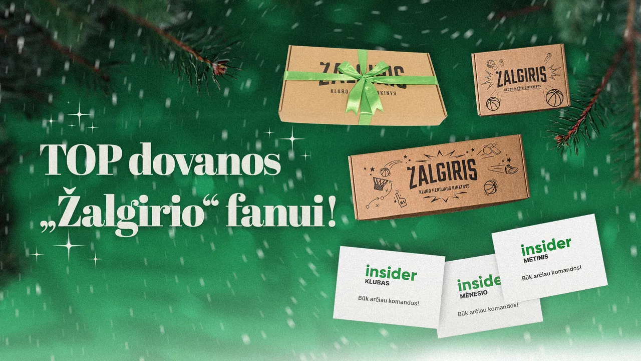 Žalgirietiškos dovanų idėjos sirgaliams – nuo „Žalgiris Insider“ narysčių kortelių iki specialių rinkinių vaikams!