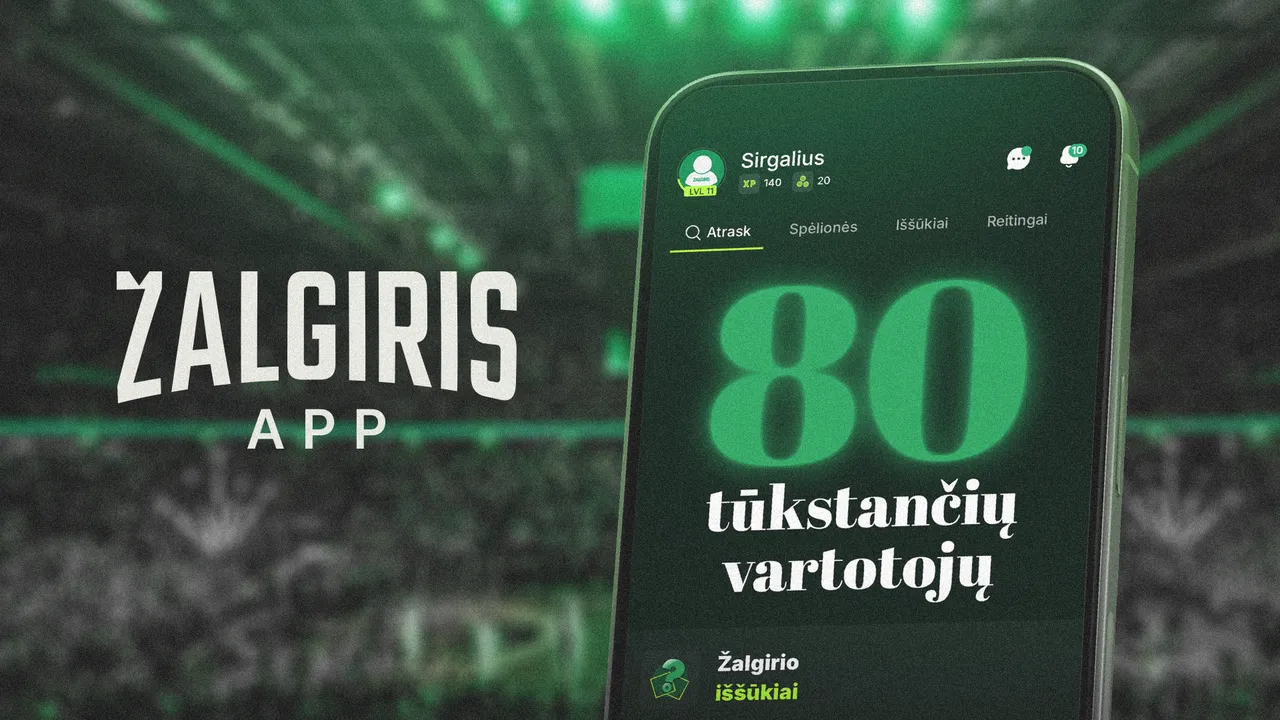 „Žalgirio“ programėlėje – jau 80 tūkstančių vartotojų!