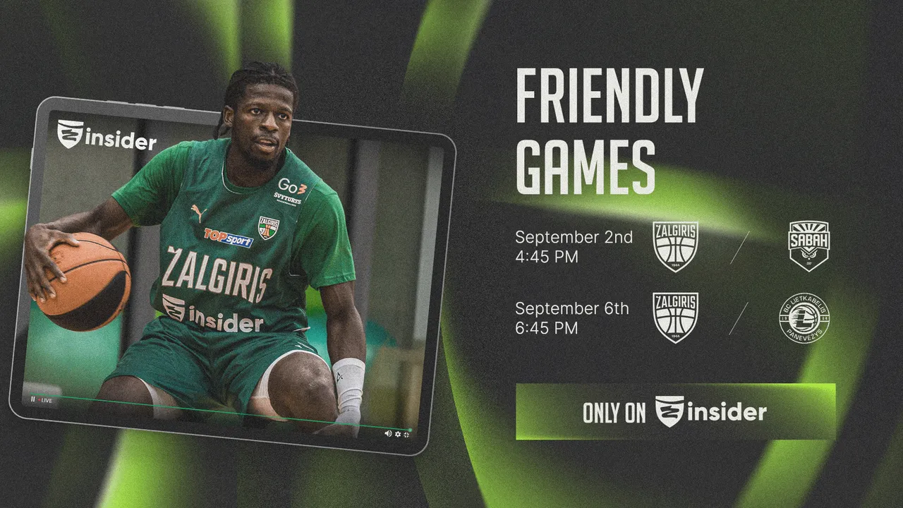 First opponents announced for Zalgiris preseason