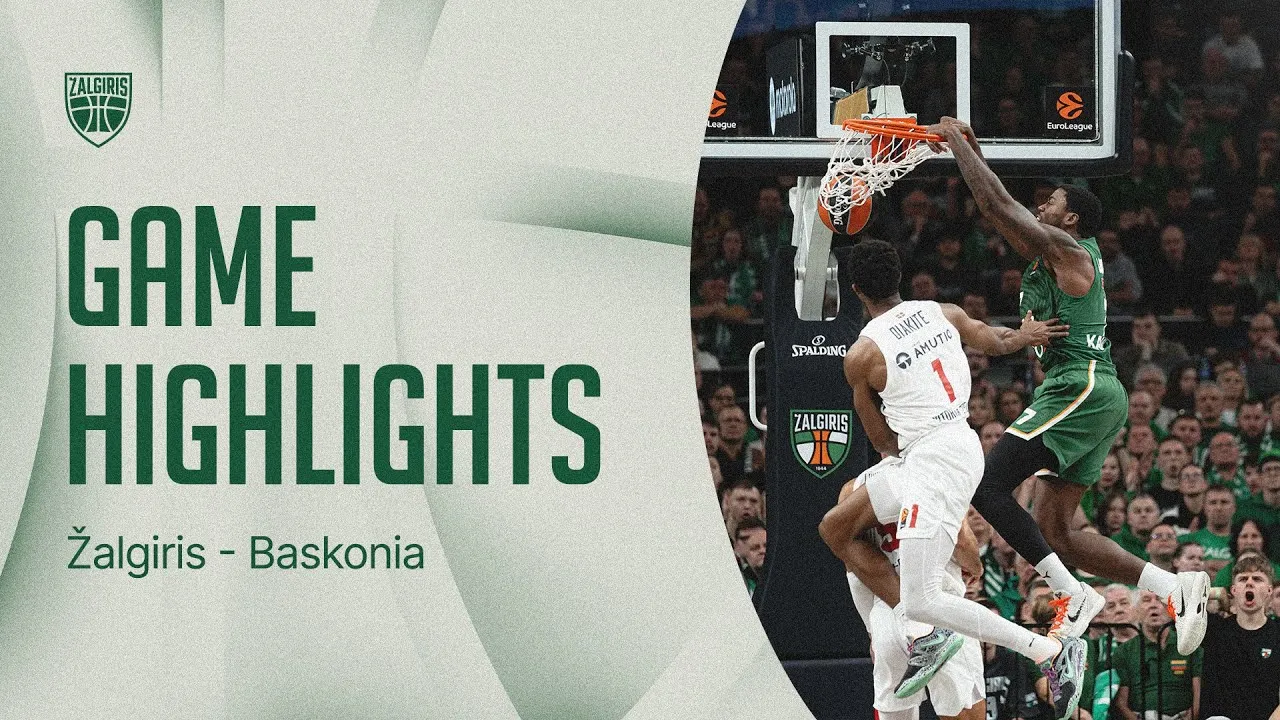 Gražiausi žalgiriečių epizodai iš pergalės prieš „Baskonia“