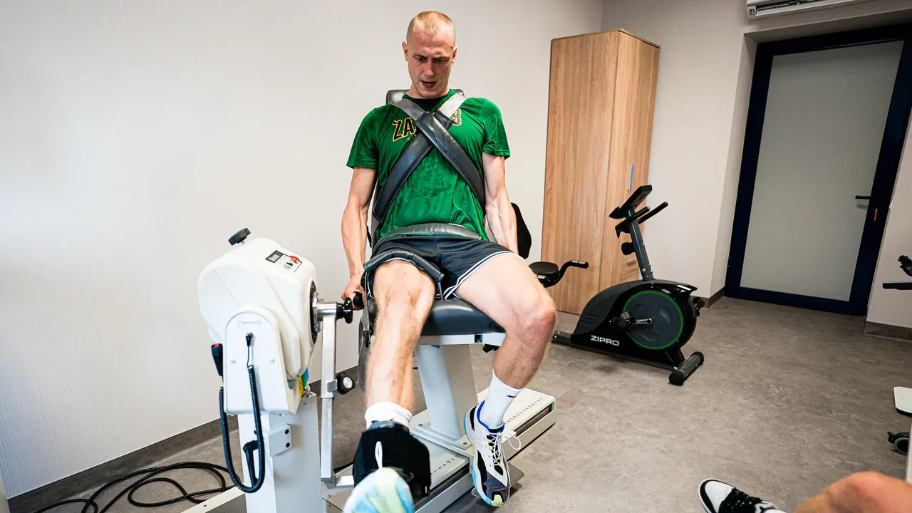 Zalgiris players undergo medical check-ups at Gijos Klinikos