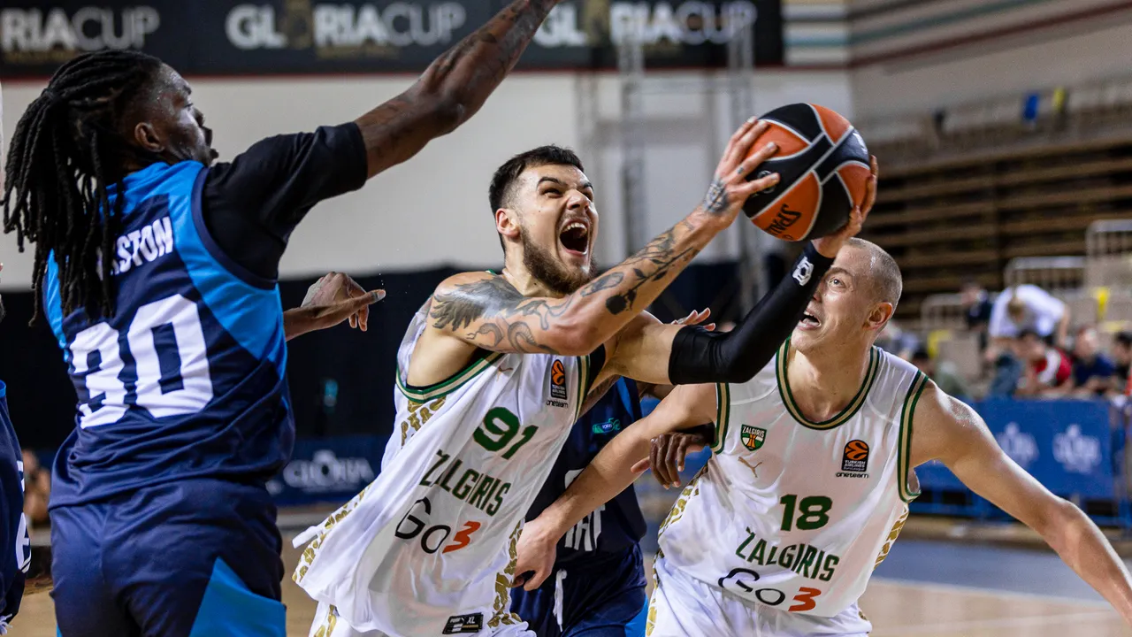 Zalgiris suffers a last-second defeat at the start of Gloria Cup