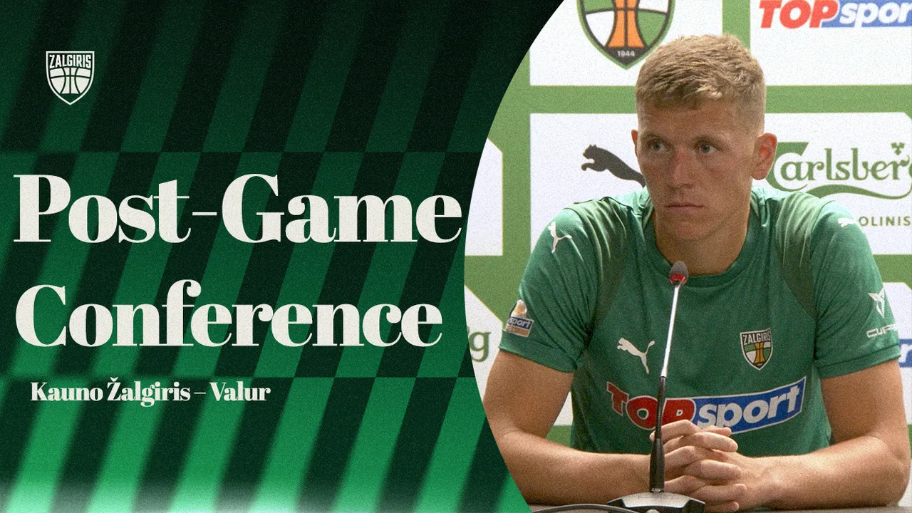 E.Černiausko ir V.Armanaviičaus konferencija po UEFA Konferencijų lygos dvikovos su „Valur“