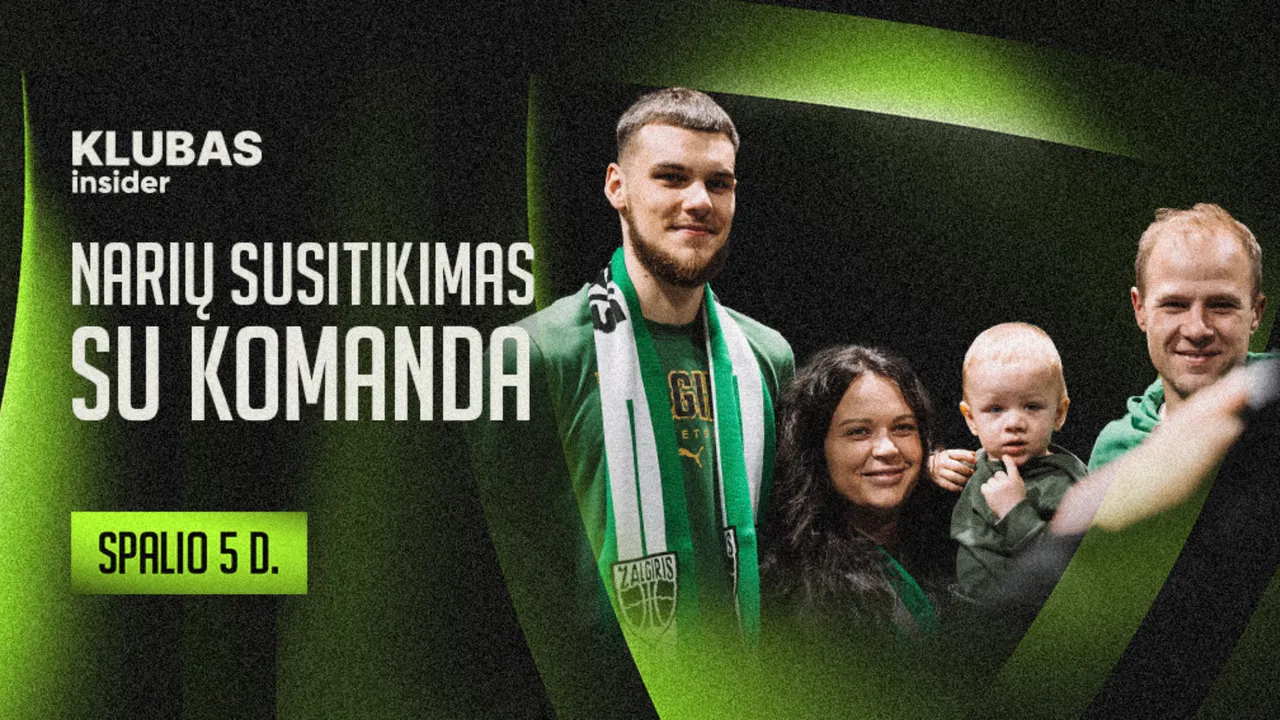 Klubo narių sezono renginių starte – susitikimas su visa komanda!