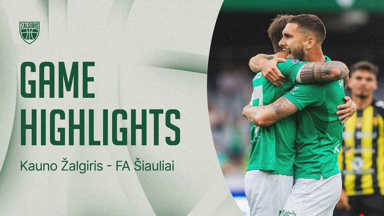 Žalgiriečių stiliumi – keturi įvarčiai į Šiaulių vartus (VIDEO)