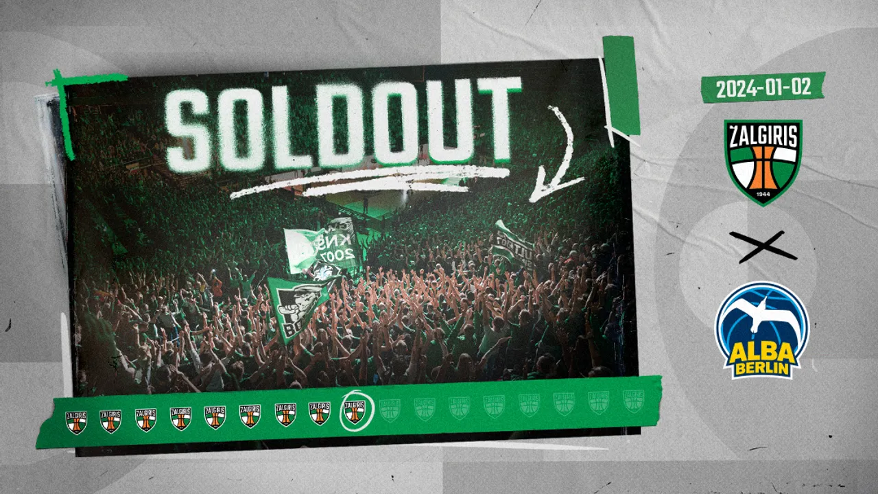 „Sold-out‘ų“ serija nesustoja – išparduoti visi bilietai į mačą su ALBA