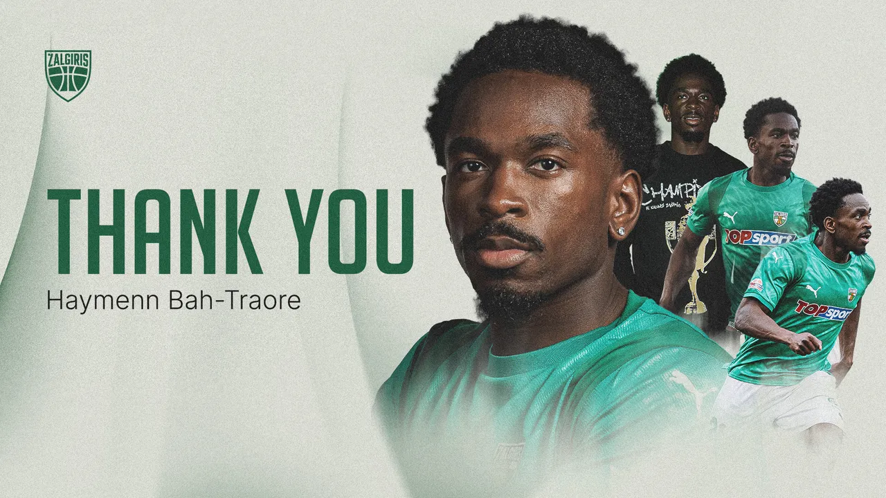 FK „Kauno Žalgirio“ marškinėlių nebevilkės ir H.Bah-Traore