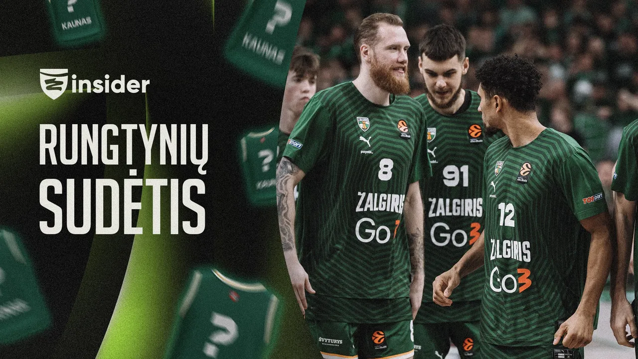 Informacija apie žalgiriečių sudėtį rungtynėms su Vilniaus ekipa