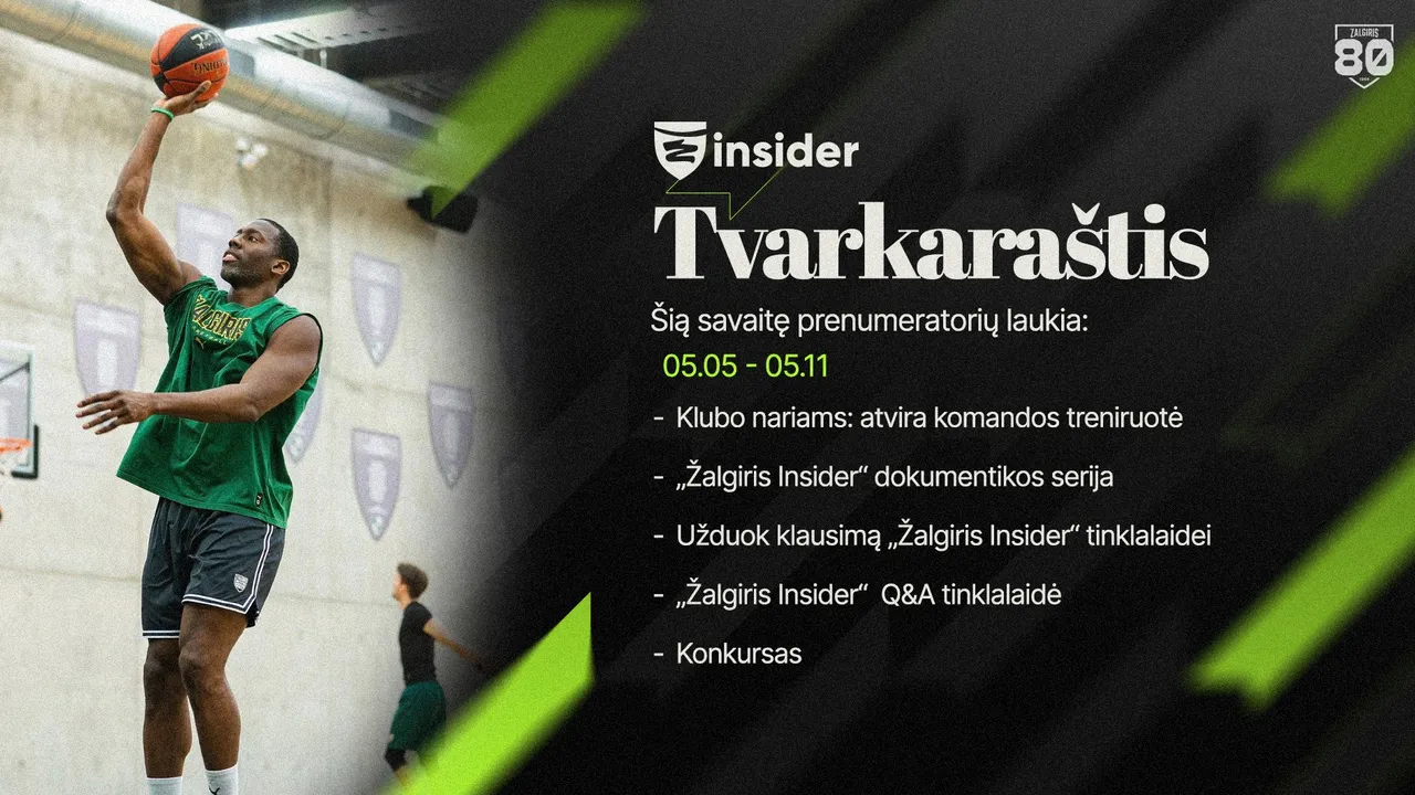Šios savaitės (gegužės 5-11 d.) turinio anonsas Insideriams!