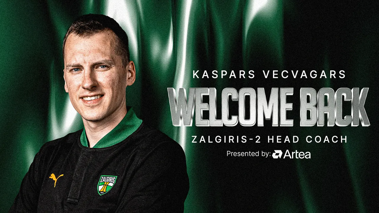 Kauno „Žalgiris-2“ treneriu tapęs K.Vecvagaras: „Sugrįžtu namo“