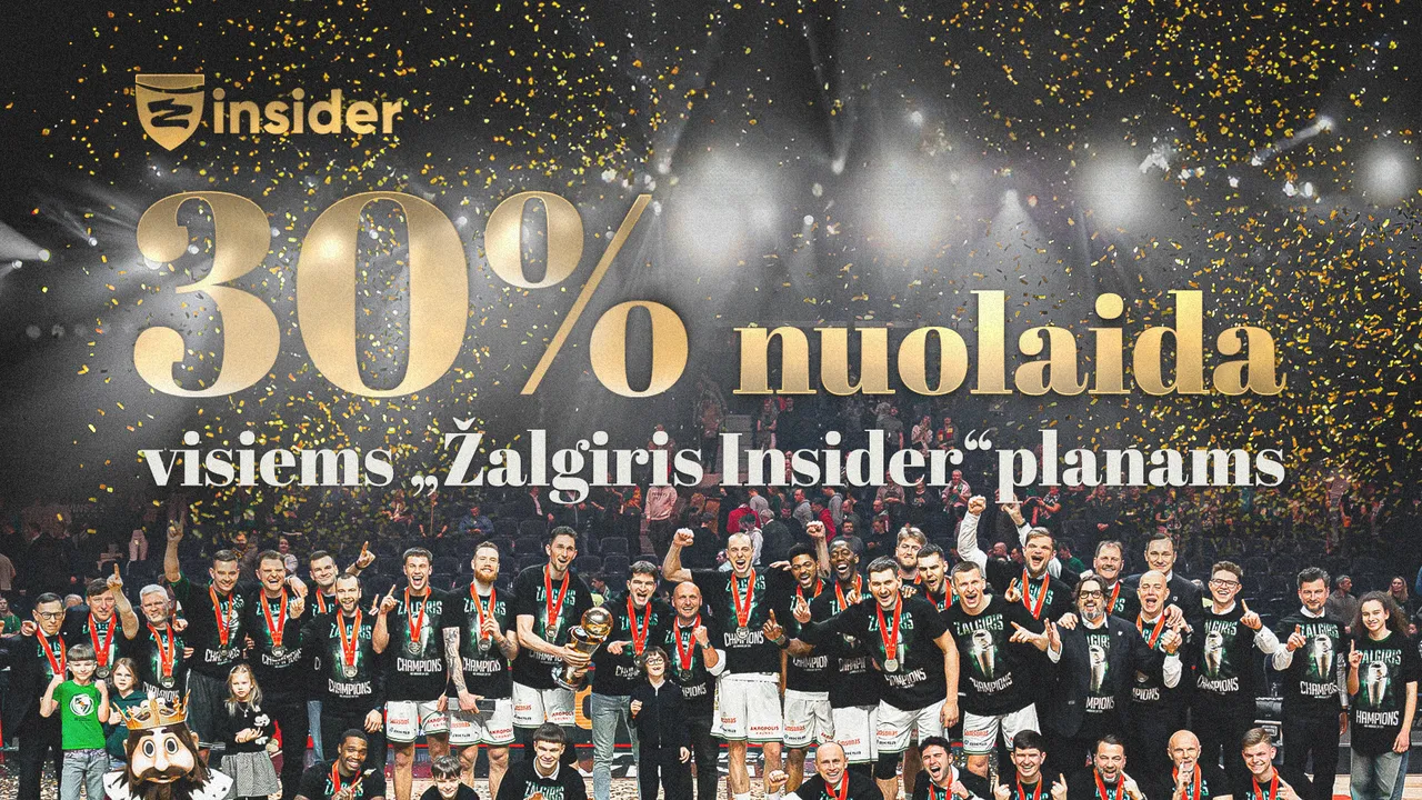 Specialūs KMT pasiūlymai: čempionų marškinėliai ir „Žalgiris Insider“ planai