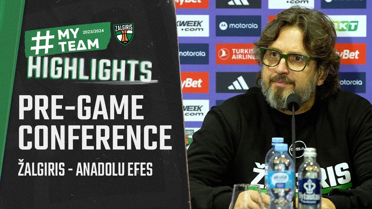 Į areną sirgalius kvietęs A.Trinchieri: apie „Anadolu Efes“ iššūkį, gynėjų liniją ir aukštaūgių greitį