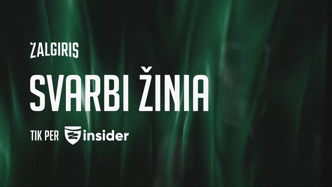 Svarbi žinia: informacija apie komandą paliekantį žaidėją