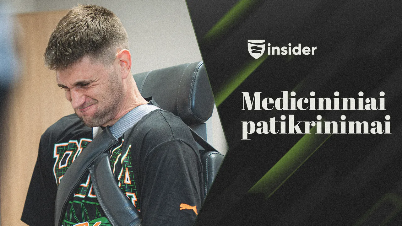 Tiesiai iš „Gijos Klinikų“: žalgiriečių medicininė patikra ir gydytojų prognozės I.Brazdeikiui