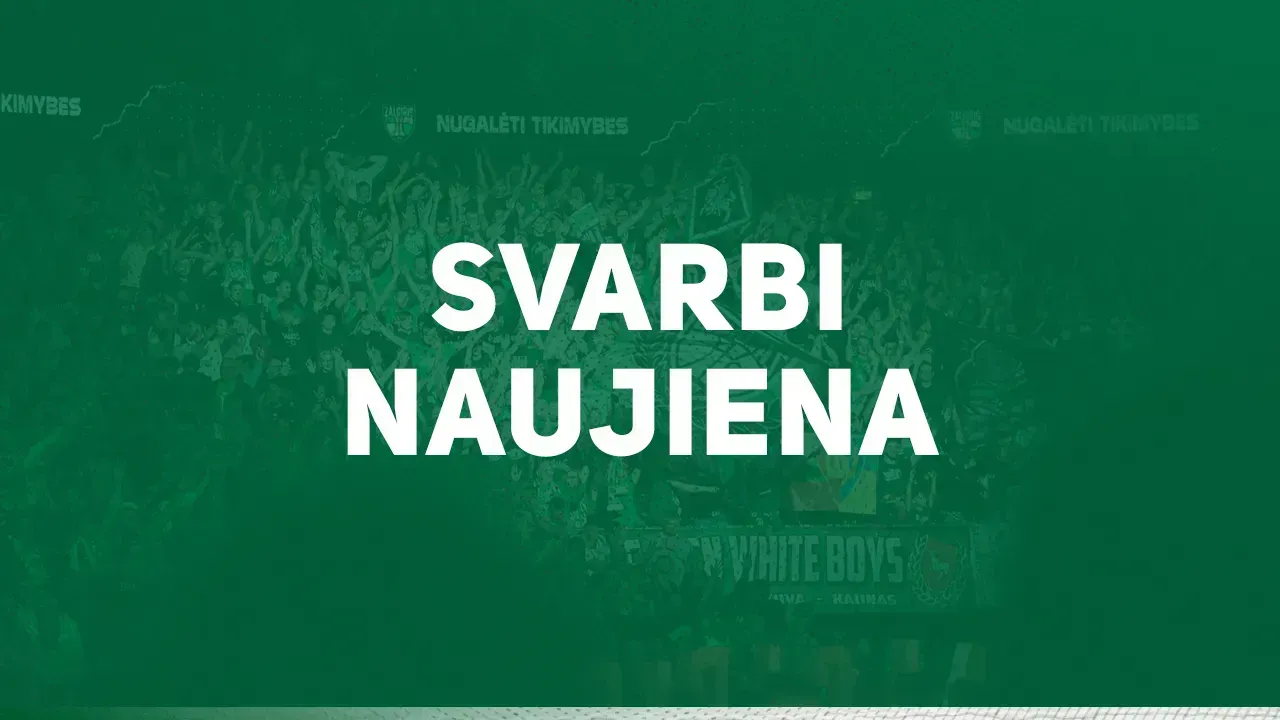 „Žalgiris“ pasirašė sutartį su dar vienu naujoku