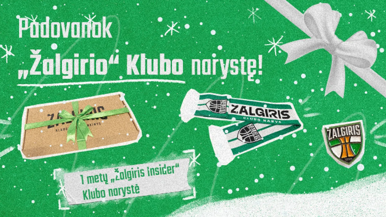 Prekyboje pasirodė šventiniai „Žalgiris Insider“ Klubo nario rinkiniai!