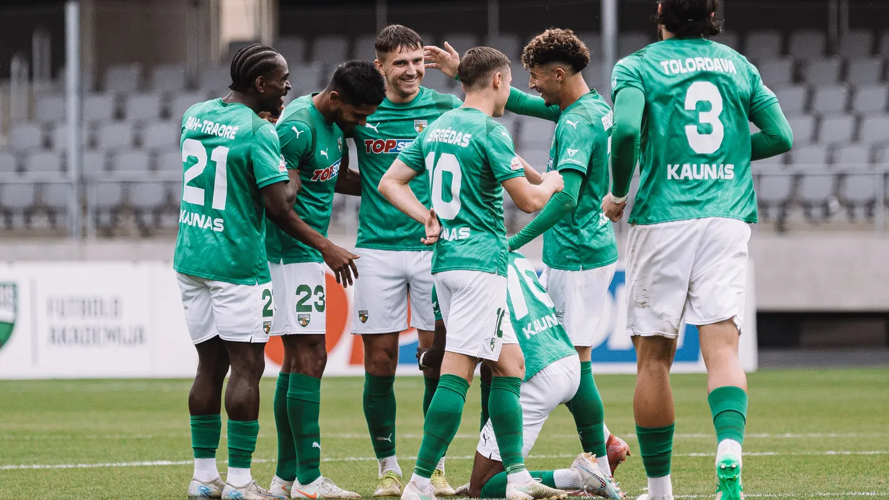 „Kauno Žalgiris“ pelnė šešis įvarčius ir sutriuškino „Riterius“