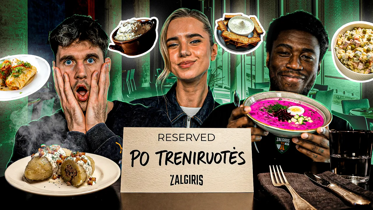 Sleva and Wright try Lithuanian dishes in “After Practice” episode