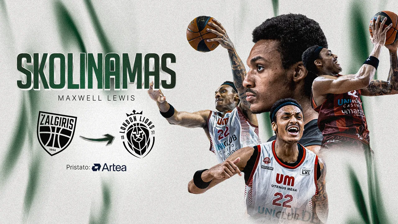 „Žalgiris“ pasirašė sutartį su M.Lewisu: talentas skolinamas Londono „Lions“ klubui