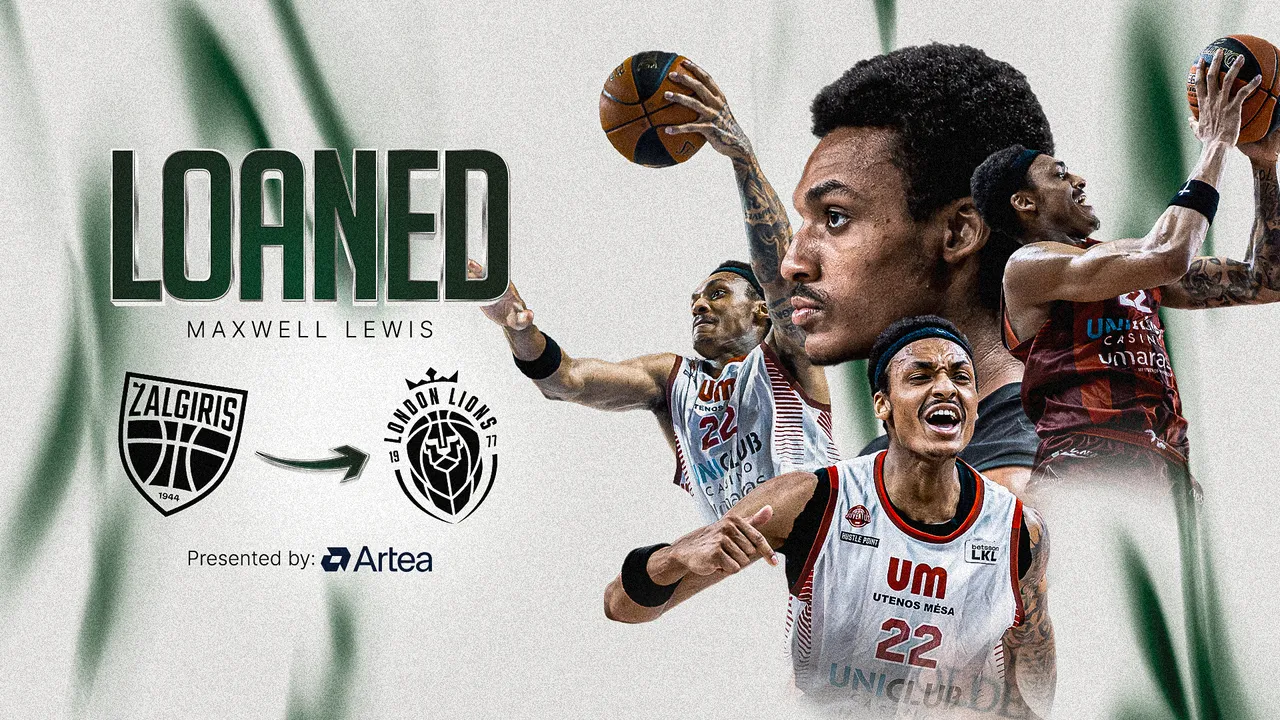 Zalgiris signs Maxwell Lewis: the talent loaned to London Lions