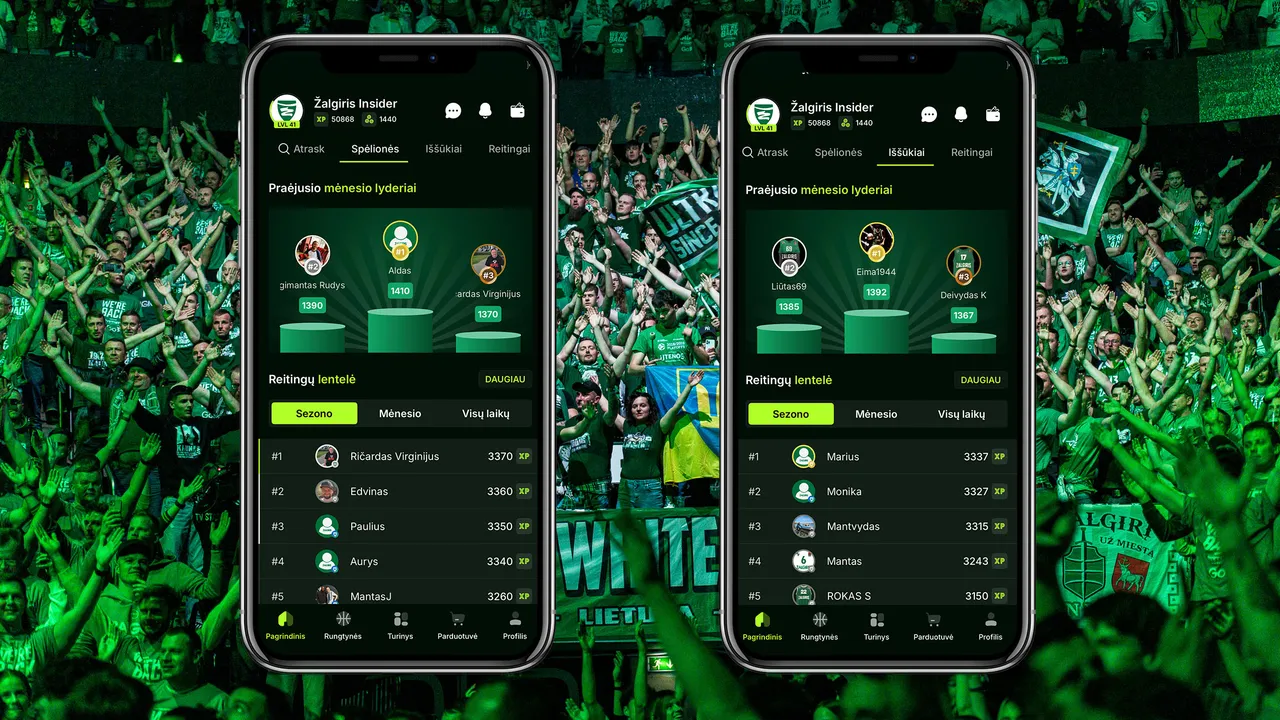 Skelbiame lapkričio mėnesio geriausius programėlės žaidėjus!