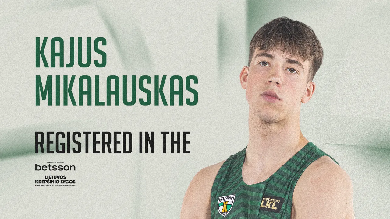 Kajus Mikalauskas has been registered for the LKL championship