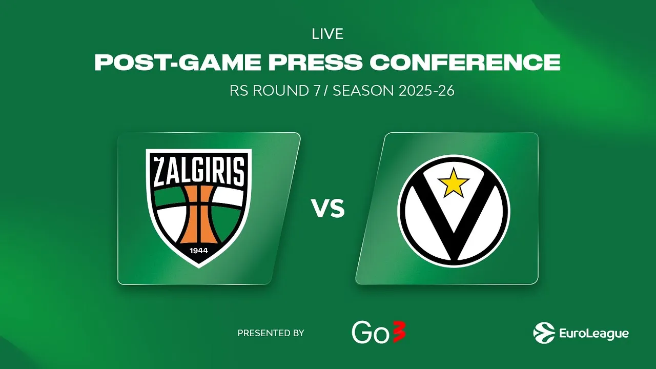 Stebėkite tiesiogiai: trenerių komentarai po Eurolygos rungtynių „Žalgiris“ – „Virtus“