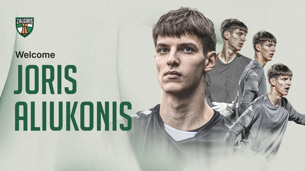 FK „Kauno Žalgiryje“ rungtyniaus jaunimo rinktinių vartininkas J.Aliukonis