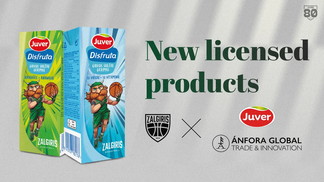 Zalgiris launches first-ever Zalgirinis juice in collaboration with Juver