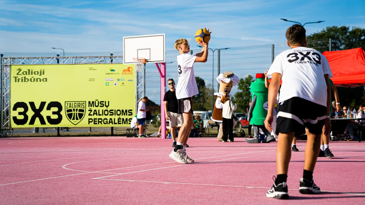 Po sėkmingų 3x3 turnyrų – „Žalgiris“ skatina žaliąsias iniciatyvas