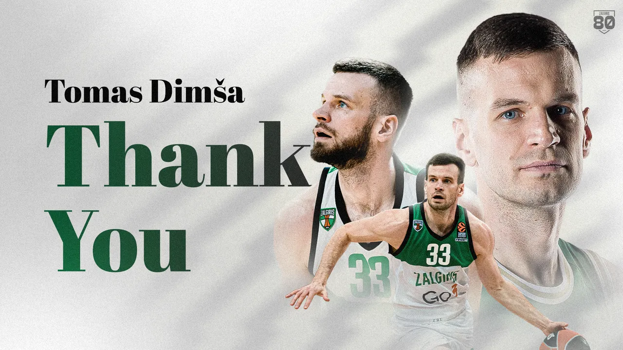 Kauno „Žalgiris“ abipusiu sutarimu nutraukė sutartį su T.Dimša