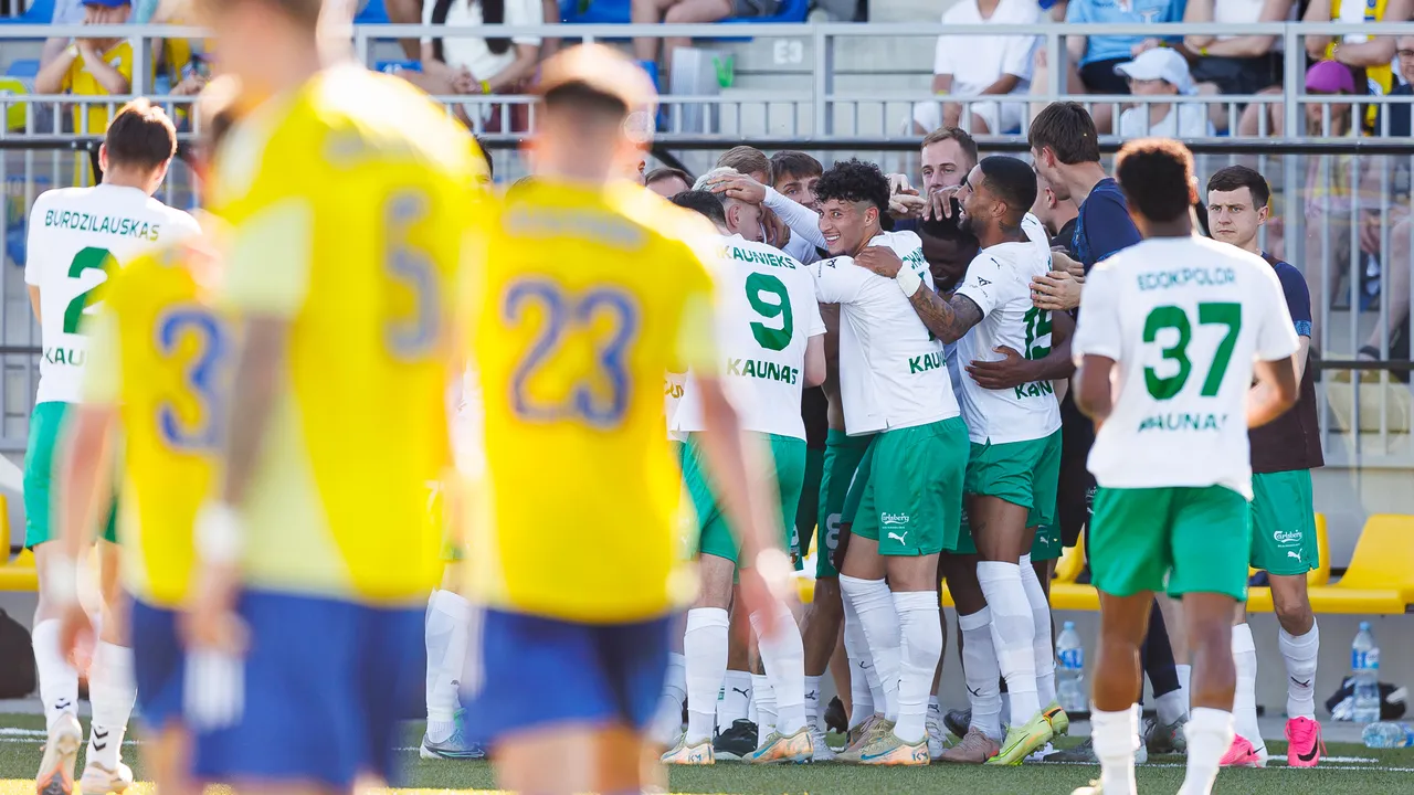 FK „Kauno Žalgiris“ panaikino varžovų pranašumą ir įveikė „TransINVEST“