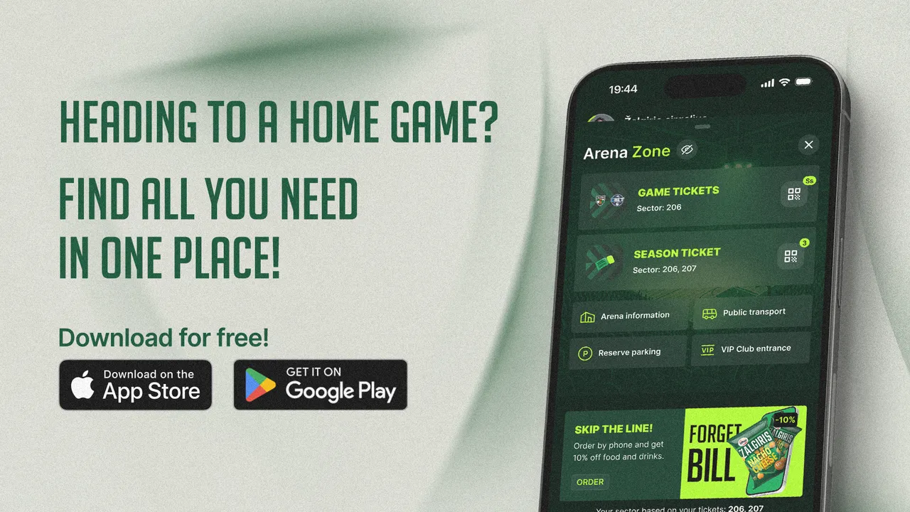 App news: on game days, all the information is in the Arena Zone!