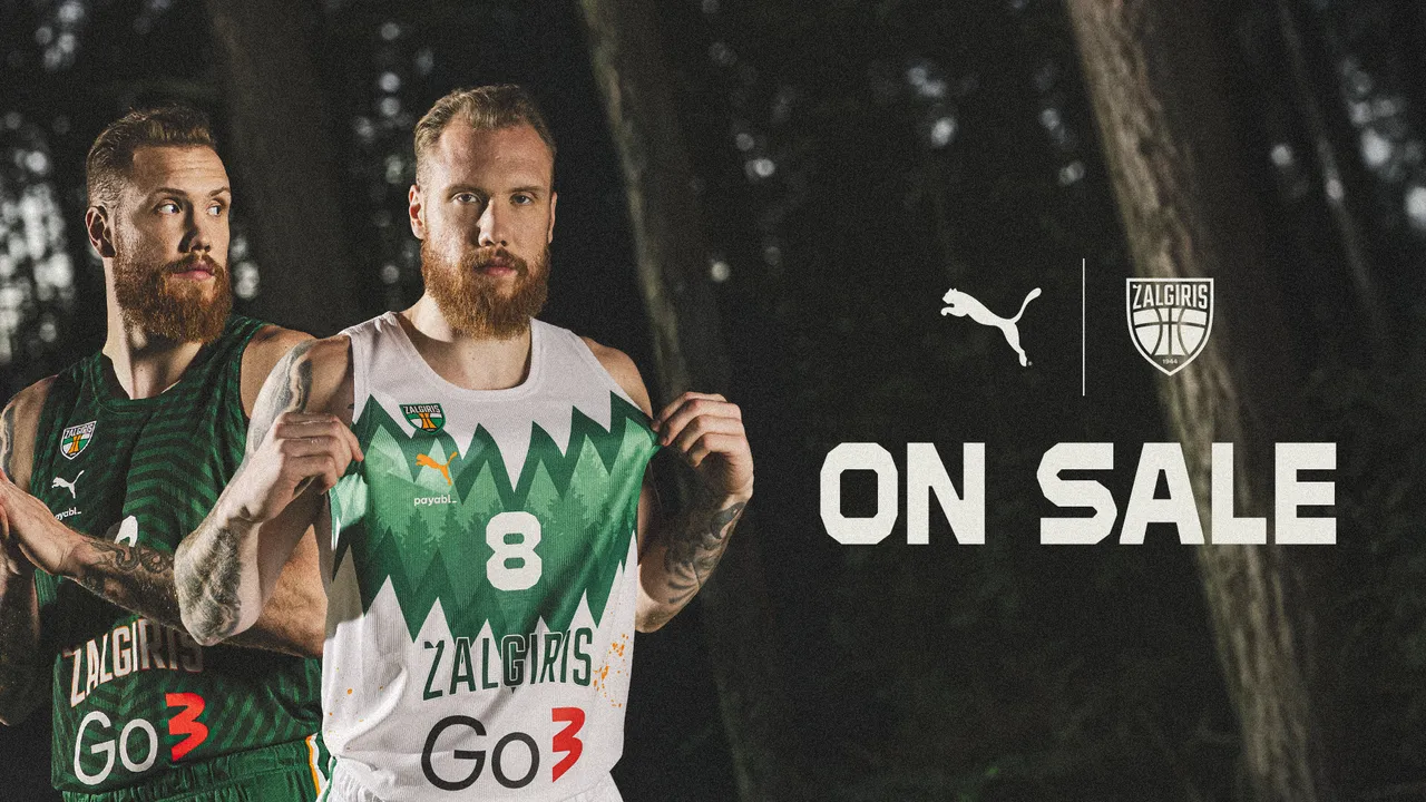 Zalgiris and PUMA present the 2025-26 season jerseys